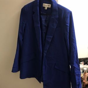 Blue f21 blazer